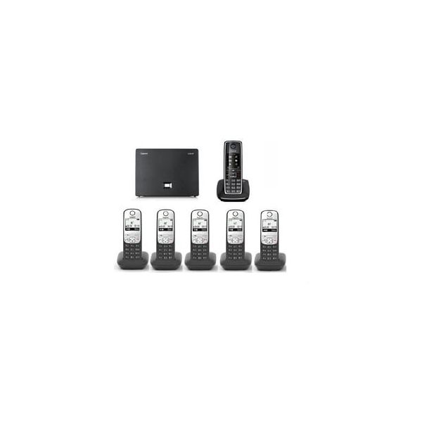 Gigaset C550-A690 Analog ve IP 6 Dahili Dect Telsiz Kablosuz Telefon Santrali