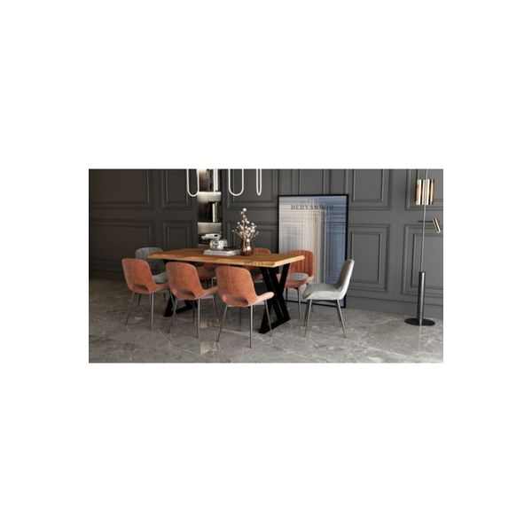 Deryawood Pinus 70x120x76 cm Masif Ahşap Sulamalı Yemek Masası