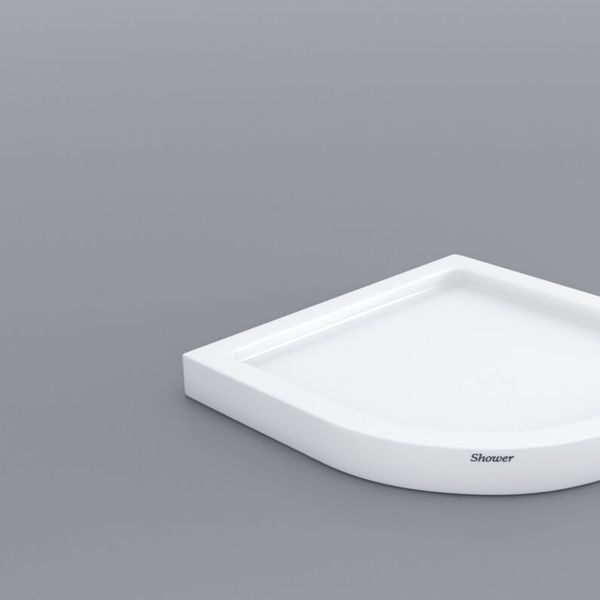 Shower Baffy 90x90 cm Drop Oval Monoblok Duş Teknesi