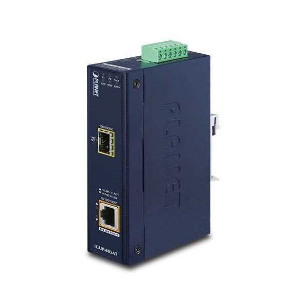 Planet PL-IGUP-805AT 1 Port 10/100X SFP 1 Port 10/100/1000T Poe++ Converter