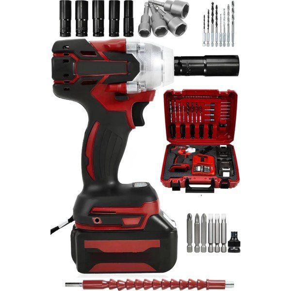 Dynamic Max Germany 128VF Profesyonel Somun Sıkma Sökme Şarjlı Darbeli Akülü Matkap