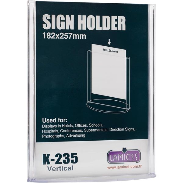 Lamiess K-235 3'lü Dikey Masaüstü Reklam Panosu