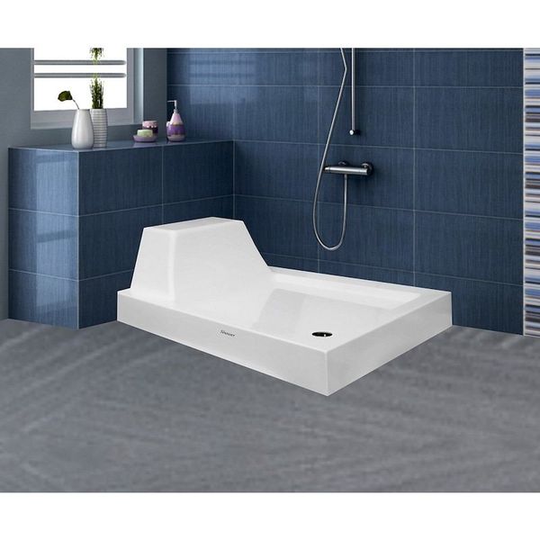 Shower Dikdörtgen Monoblok 80x100 cm Duş Teknesi