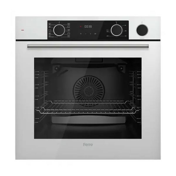 Ferre XE64CB Beyaz Buharlı Cam Ankastre Fırın