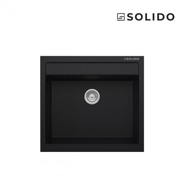 Solido Aragonit SH-49 Metallic Black Granit Eviye