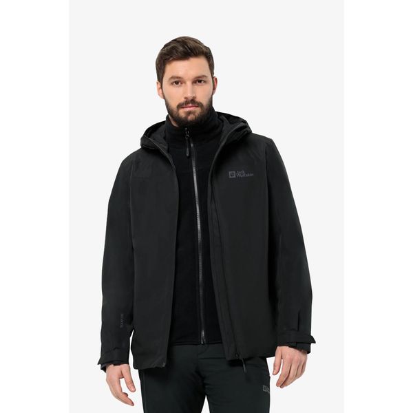 Jack Wolfskin Taubenberg 3 In 1 Jkt Erkek Siyah Outdoor Mont