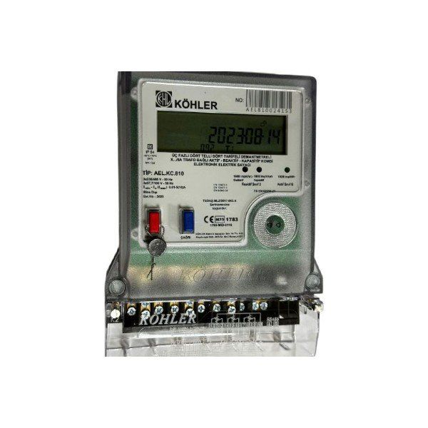 Kohler AEL.KC.810 X 5 A Trafo Bağlantılı Kombi Elektronik Elektrik Sayacı