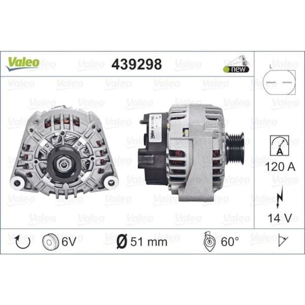 Valeo 439298 Mercedes Alternatör