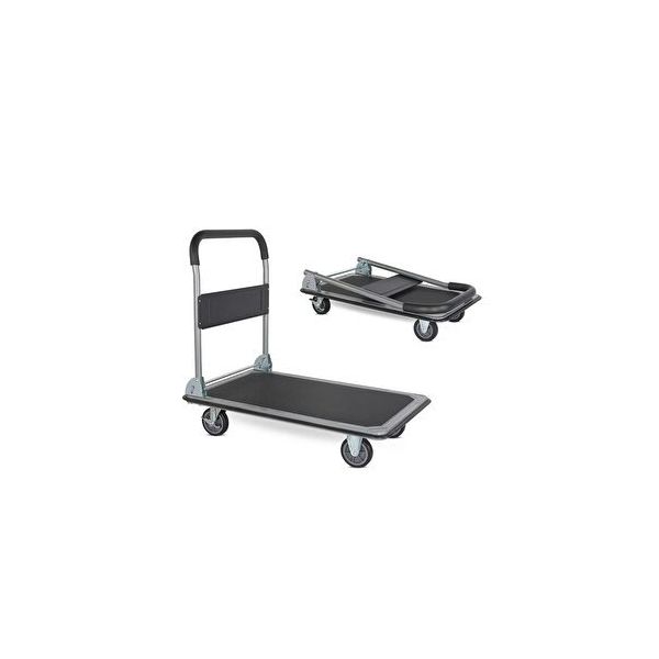 Duffmart PR2190 Pro Katlanır Platform 150 kg 4 Tekerlekli Paket Taşıma Arabası