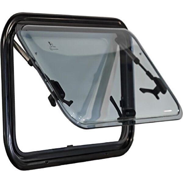 Berhimi Amortisörlü Sineklik ve Güneşlikli 30x50 cm Karavan Camı Penceresi