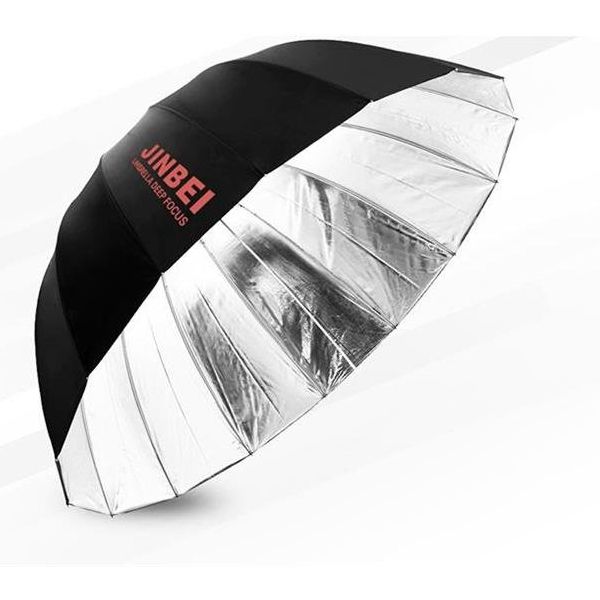 Jinbei Deep Focus 105 cm Siyah & Gümüş Şemsiye