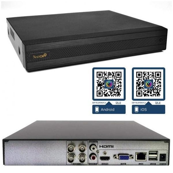 NextCam YE-HD4750 DVR 4 Kanal AHD Kayıt Cihazı