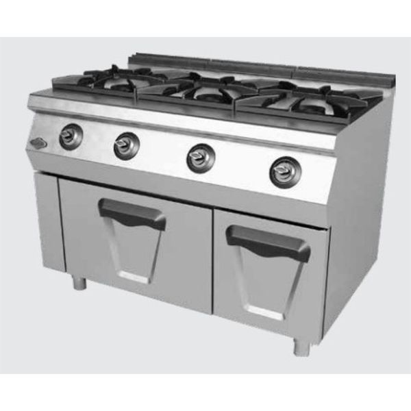 Empero EMP.PLS.7KG031 Gazlı Üçlü 40*40 Altı Fırınlı Ocak