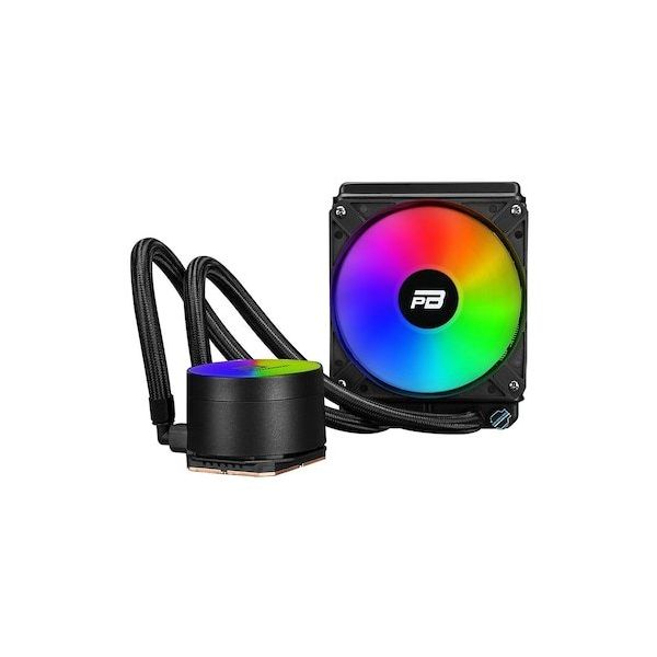 PowerBoost NOBLE 120 Rainbow Fanlı 120 mm LGA1700-AM4-AM5 Siyah Uyumlu Sıvı Soğutma Sistemi