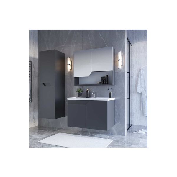 Teta Home Teta Napoli 65 cm Mdf Banyo Seti+Boy Dolabı