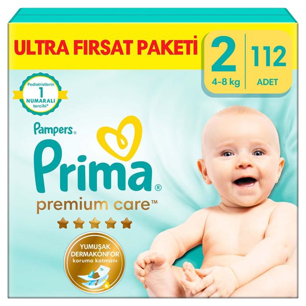 Prima Premium Care No:2 Mini 112 Adet Bebek Bezi