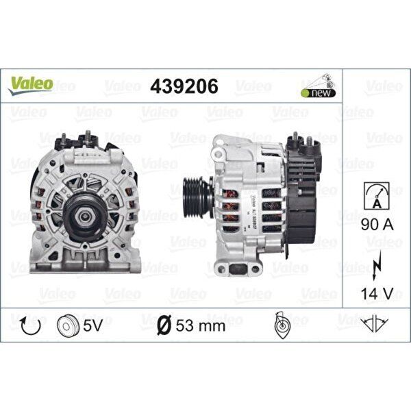 Valeo 439206 SG9B037 Mercedes Uyumlu Alternatör