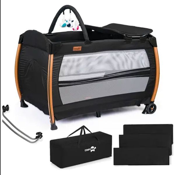Comfymax 70x110 cm Cosmos Black Power Park Yatak Oyun Parkı