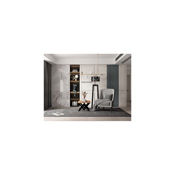 Deryawood Ruta 70x120x45 cm Açık Ceviz Masif Ahşap Ofis Sehpa