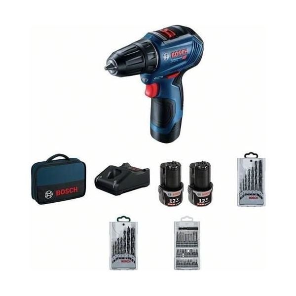 Bosch GSR 12V-30 + 39 Parça Vidalama Seti