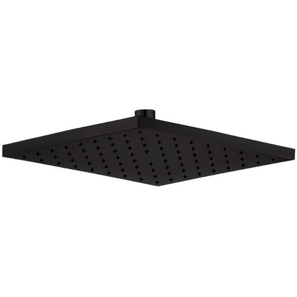 E.C.A 102145068C1 Tiera 25x25 cm Mat Siyah Renkli Kare Duş Başlığı
