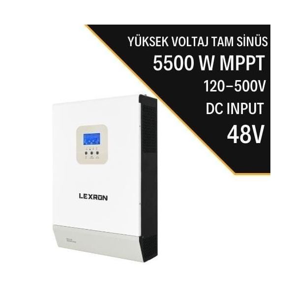 Lexron 5500W MPPT 120-500V PV INPUT 100A MPPT Paralellenebilir Inverter