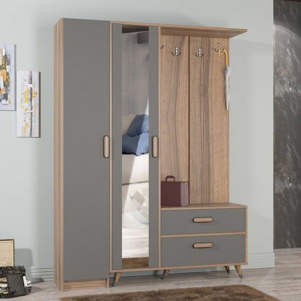 Abre Mobilya Abre VM-34342 Antrasit Vestiyer Portmanto