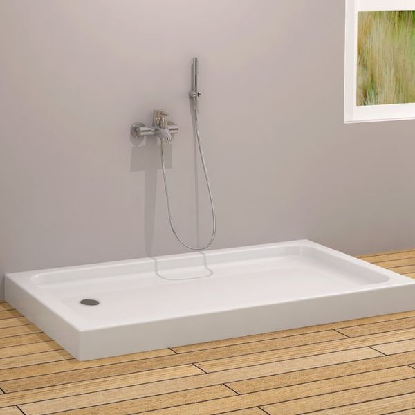 Sırduş 160x80x6 cm Dikdörtgen Monoblok Duş Teknesi