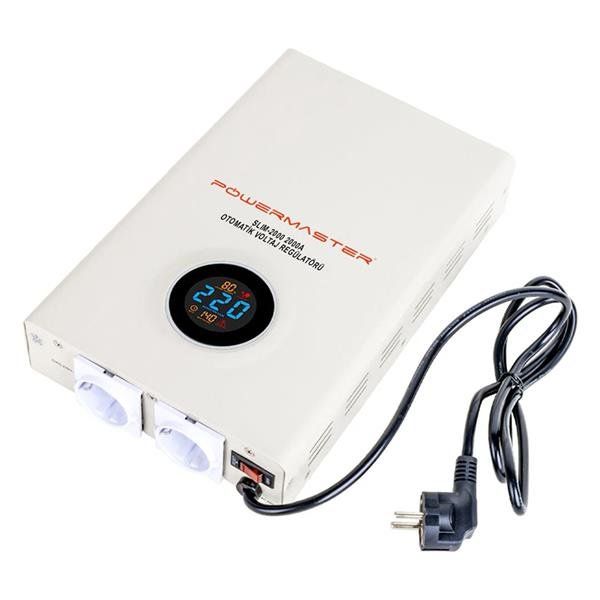 Powermaster SLIM-2000 Otomatık 2000 Watt Kombi Voltaj Regulatörü