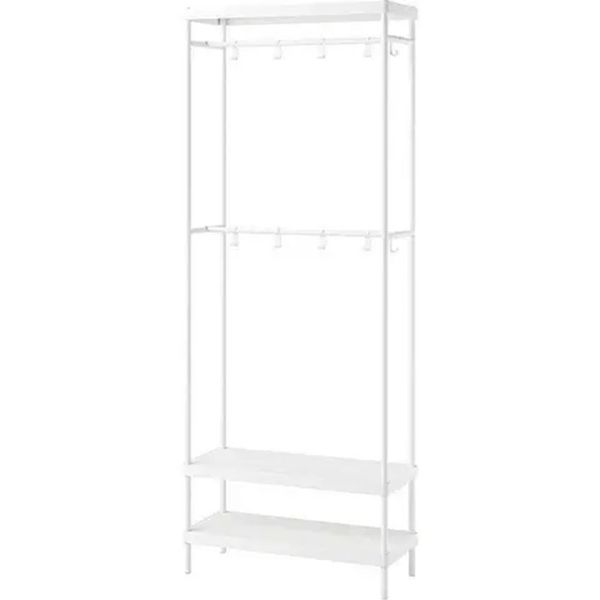 IKEA Mackapar 78x32x200 cm Beyaz Portmanto