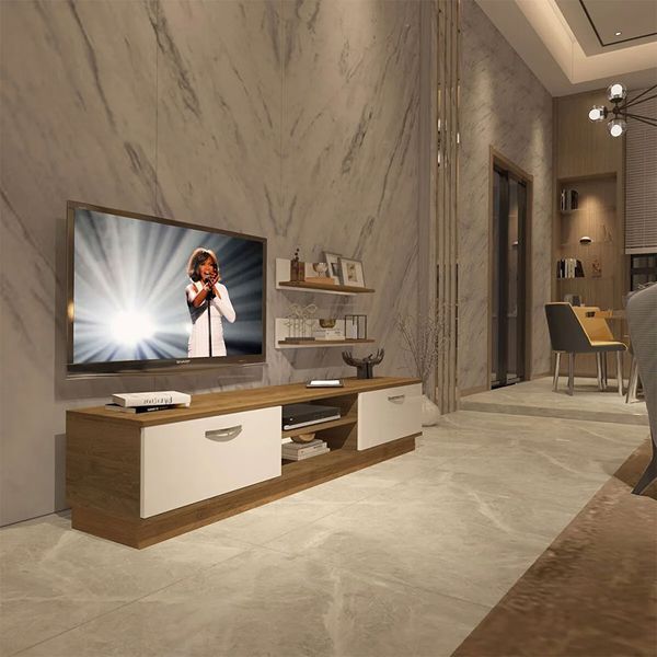 Decoraktiv EKO 4B Mdf Dvd Pera Beyaz Tv Ünitesi