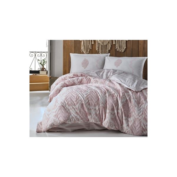 Clasy Fiorita Ranforce V1 Pembe Çift Kişilik Uyku Seti Takımı