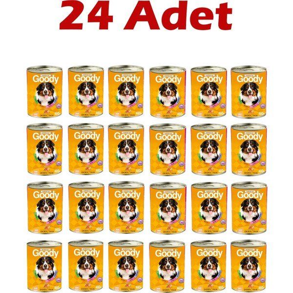 Goody Tavuklu Yetişkin 24x400 gr Köpek Konserve Maması
