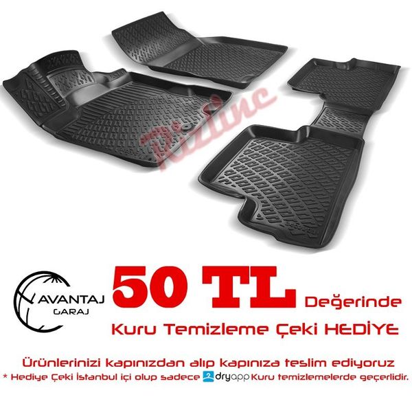 Rizline Nissan Qashqai 2007-2013 3D Havuzlu Paspas