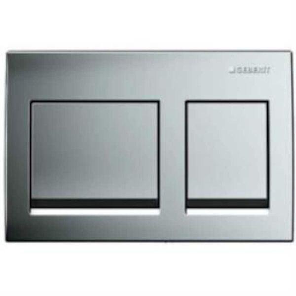 Geberit 115.045.46.5 Alpha 35 Çift Basmalı Mat Krom Kumanda Kapağı