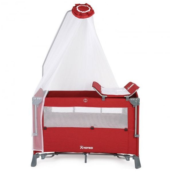 Yoyko Exclusive Comfort 8'in 1 70 x 110 cm Bordo Oyun Parkı Yatak