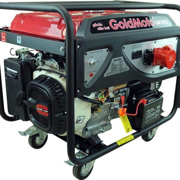 GoldMoto GM10TBJ 10 KVA Marşlı Trifaze Benzinli Jeneratör