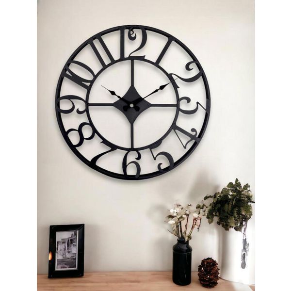 Galaxy DM40 Siyah Rakamlı Metal 40 cm Duvar Saati