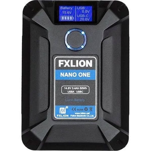 Fxlion Nano One 50 Wh 14.8 Volt Ultra-Compact V-Mount Pil