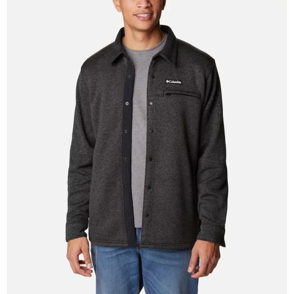 Columbia AM1376-010 Sweater Weather™ Shirt Jacket Siyah Erkek Polar Ceket