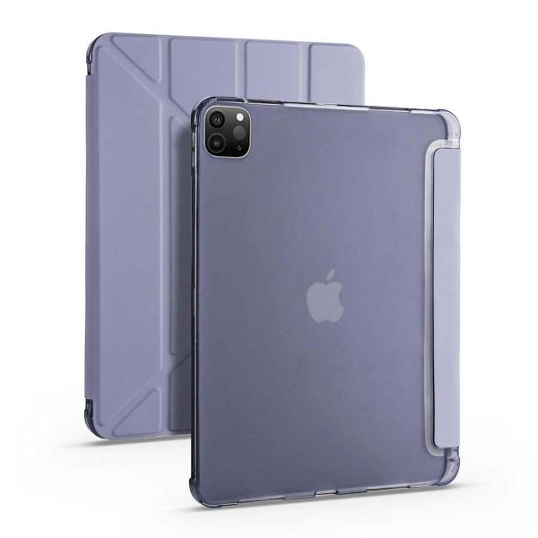 Smcase Apple iPad Pro 12.9 2021 5. Nesil Katlanabilir Standli Pu Silikon Tf2 Kılıf
