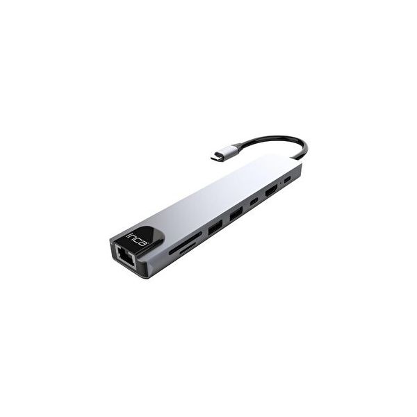 Inca ITPC-7T Type-C Girişli 8 Port 4K Dönüştürücü Hub