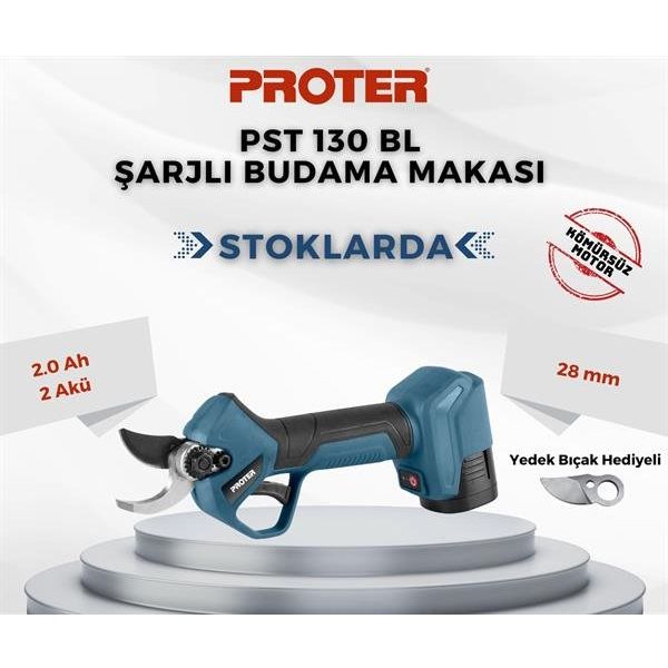 Proter PST130BL 20V Şarjlı Budama Makinası