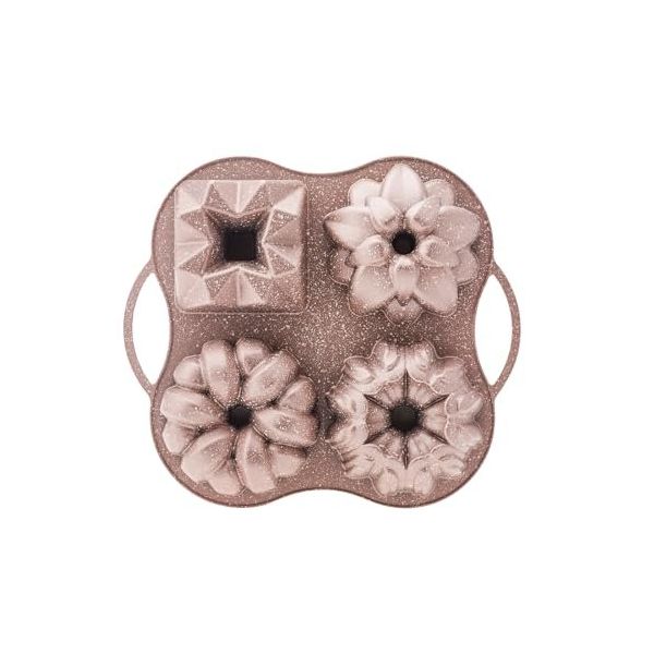 Karaca Cake Pro 4'lü Rosegold Döküm Kek Kalıbı
