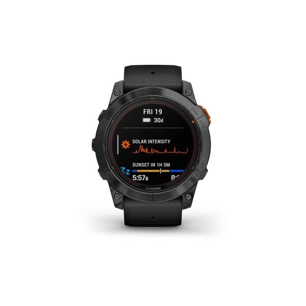 Garmin Fenix 7x Pro Solar Slate Gri Siyah Kayış