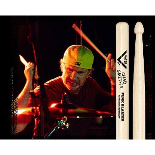 Vater VHCHADW Chad Smiths Funk Blaster İmzalı Ahşap Uçlu Baget
