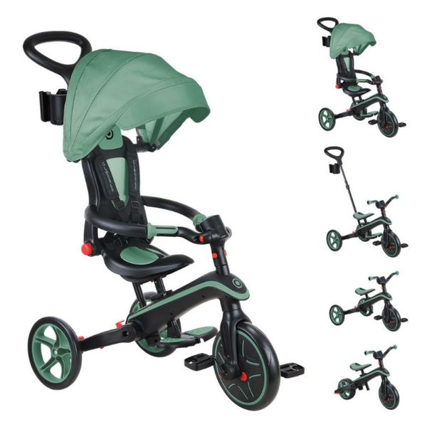 Globber Explorer 4 In 1 Katlanabilir Zeytin Yeşili Bisiklet