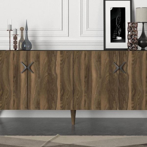 Dekorister Exclusive Wood Ceviz-Antrasit Konsol