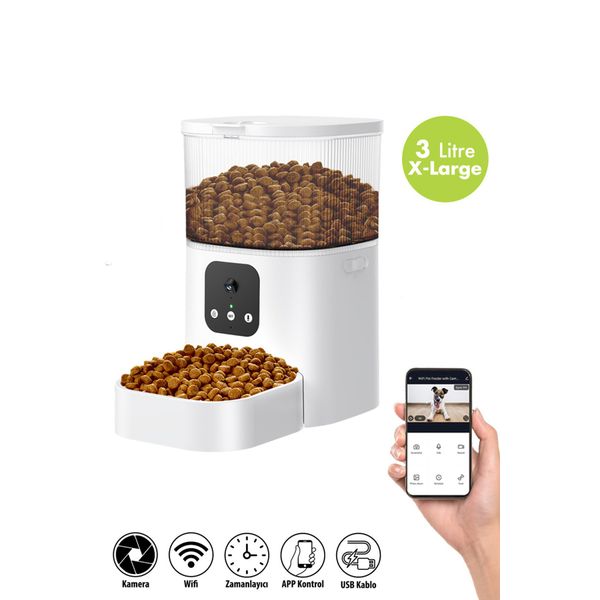 Kiwi KPF 10570 Pets Akıllı Oto Mama Kabı