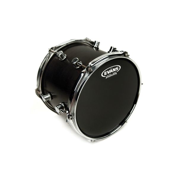 Evans B12ONX2 Deri 12 ONYX2 Kumlu Siyah Çift Kat Tom ve Trampet
